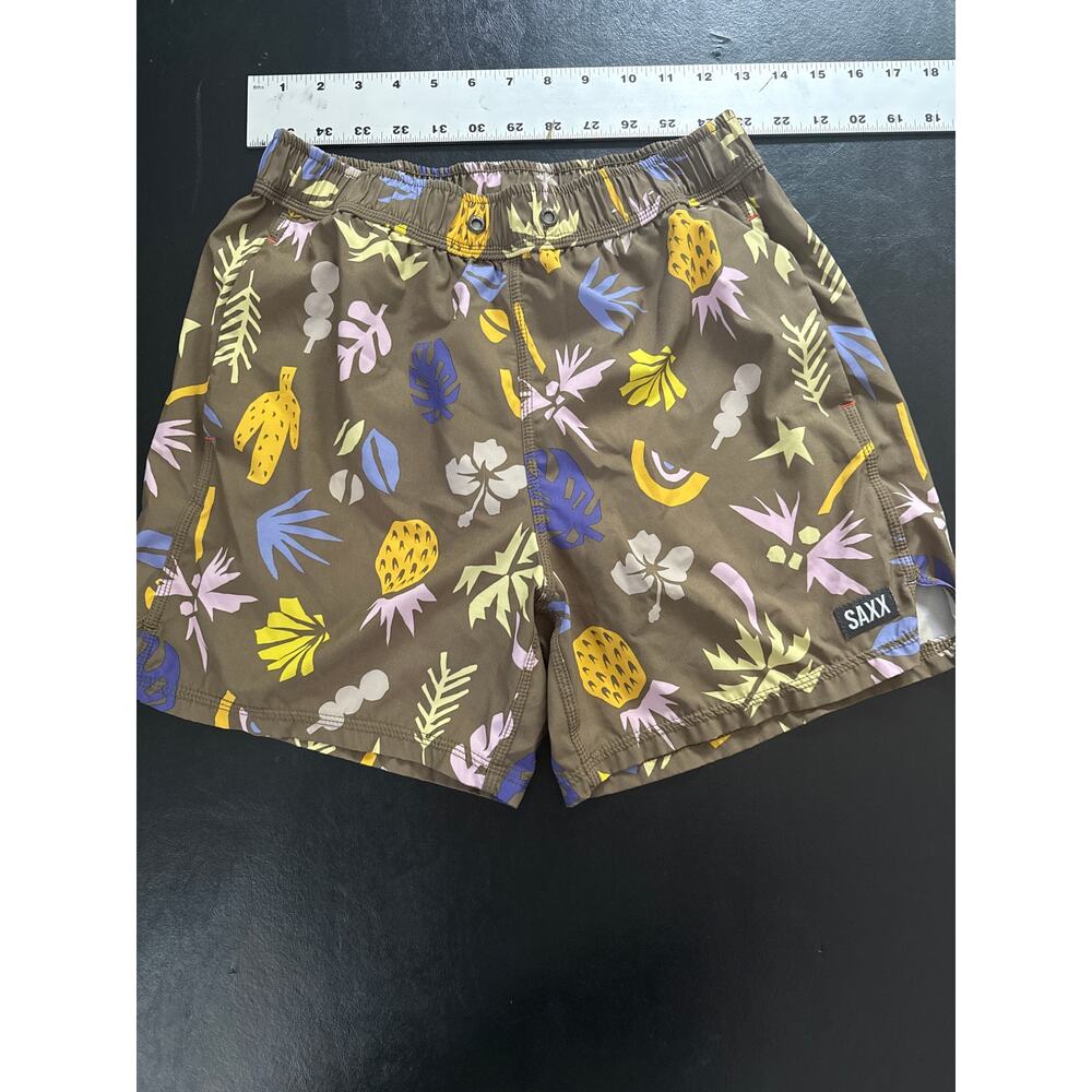 SAXX Oh Buoy 2N1 Volley 5” Swim Shorts -SIZE: Small ** see photos**